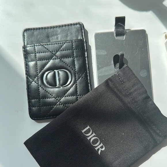 Dior Black Phone Card Holder with mirror - Picture 3 of 6